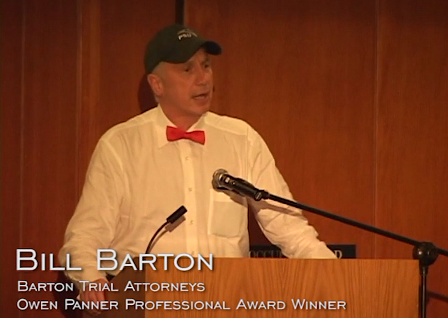 Bill Barton - Owen Panner Professional Award Winner