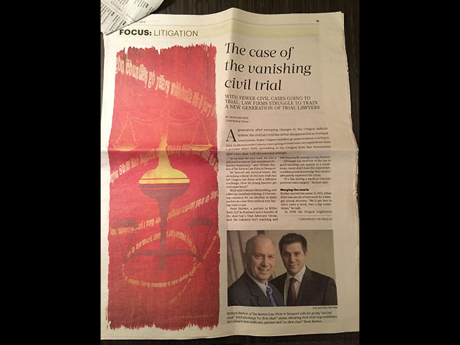 Barton Mentioned in Portland Business Journal